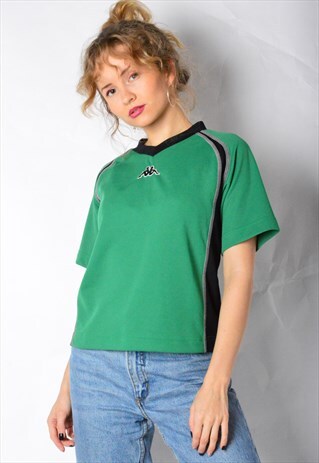 GREEN KAPPA SPORTS TOP