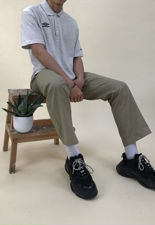 VINTAGE UMBRO POLO GREY