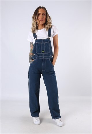 DENIM DUNGAREES JOHN DEERE WIDE LEG UK 8 (CEV)