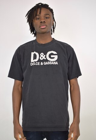 VINTAGE 90S DOLCE & GABBANA BLACK T-SHIRT