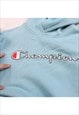 VINTAGE 90'S CHAMPION HOODIE SPELLOUT HEAVYWEIGHT PULLOVER