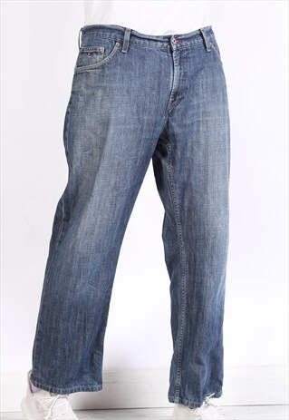 VINTAGE TOMMY HILFIGER STRAIGHT LEG JEANS BLUE