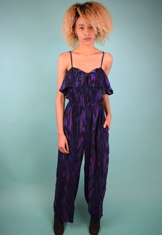 VINTAGE 90'S ABSTRACT PRINT JUMPSUIT