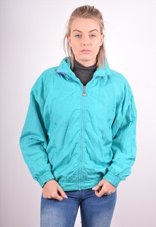WOMENS VINTAGE REVERSIBLE JACKET LARGE GREEN 90S