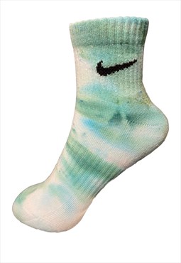 Hand Dyed Nike Ankle Sock - Light Green 1 pair 