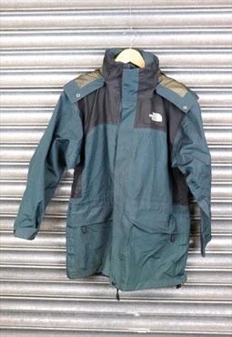 The North Face Green Black Raincoat Jacket