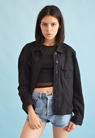90'S RETRO SCANDI LINEN GRUNGE JACKET
