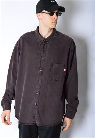 VINTAGE 90S PURPLE GRUNGE LONG SLEEVE SHIRT