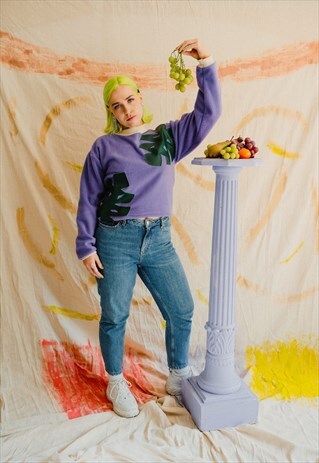 LILAC MONSTERA FLEECE