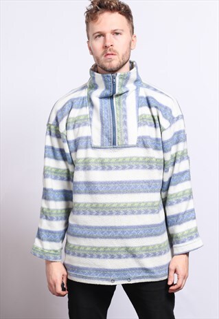 VINTAGE HALF ZIP FLEECE TOP