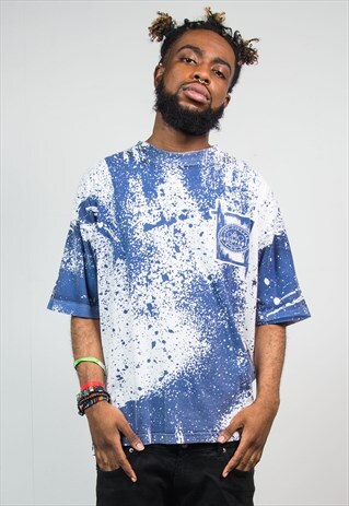 VINTAGE LA GEAR T-SHIRT 90'S ACID PAINT SPLATTER TIE DYE