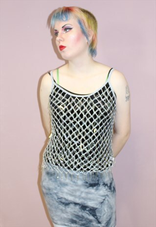 90S VINTAGE GREY TIE DYE SEXY MINI SKIRT BLUE WHITE GRUNGE