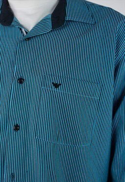 Vintage Armani Collezioni Striped Business Shirt