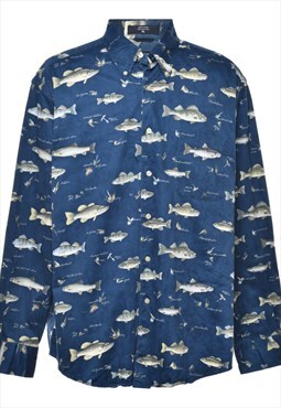 Vintage Nautica Animal Print Shirt - XL