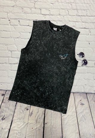 ACID WASH EFFECT SLEEVELESS TOP SIZE SMALL