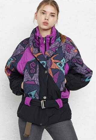 VINTAGE PURPLE BLACK RODEO JACKET