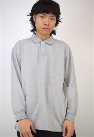 VINTAGE 90S FILA GREY POLO SHIRT