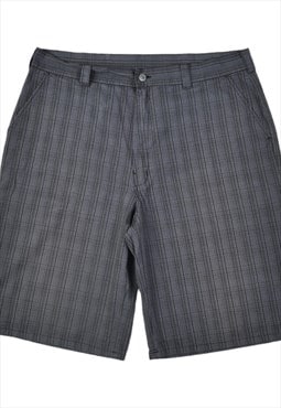 Vintage Dickies Checked Workwear Casual Shorts Grey W38
