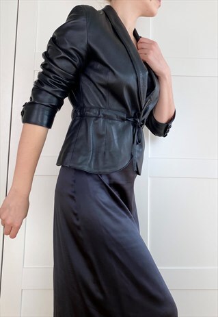 VINTAGE 80S SOFT LEATHER BLAZER