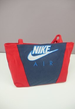 Vintage Nike Embroidered Rework Bag in Red & Blue