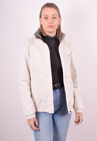 THE NORTH FACE WOMENS VINTAGE WINDBREAKER JACKET MEDIUM BEIG
