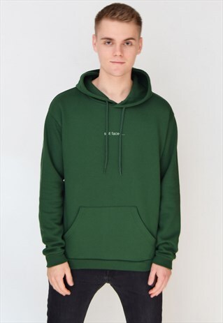 GREEN SHIT FACED... (WHITE) HOODIE