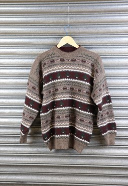 M&S St Michael Multi Coloured Knitted Sweatshirt Jumper
