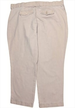 Lee 90's Straight Leg Baggy Trousers / Pants 44 Beige Cream