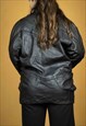 VINTAGE 80S SPECIAL DETAILS LEATHER JACKET L