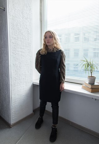 VINTAGE 80'S BLACK MINI CLASSIC DRESS