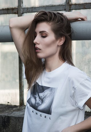 WHITE NO ANGEL T-SHIRT