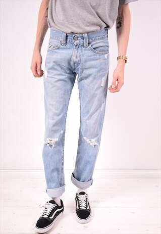 LEVI'S 506 MENS VINTAGE JEANS W29 L34 BLUE 90S