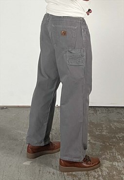 Vintage Carhartt Carpenter Pants Men's Grey
