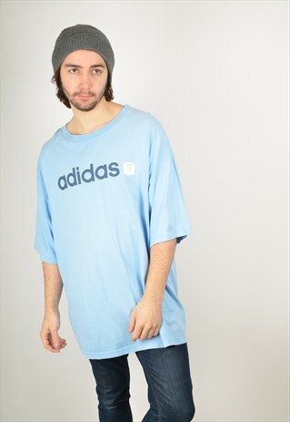 VINTAGE ADIDAS T-SHIRT IN BLUE