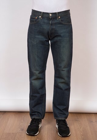 LEVI'S 501 DARK BLUE DENIM JEANS