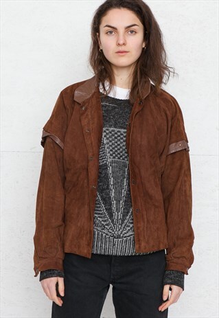 VINTAGE BROWN LEATHER JACKET