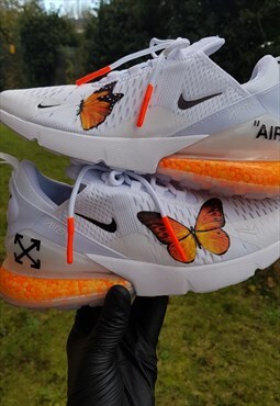 Custom nike air max 270 beaded sneakers 