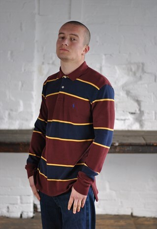 90S POLO RALPH LAUREN STRIPED LONG SLEEVE TSHIRT