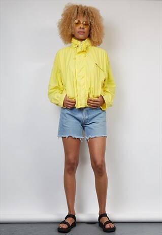 VINTAGE 80'S RIFLE YELLOW PARKA JACKET