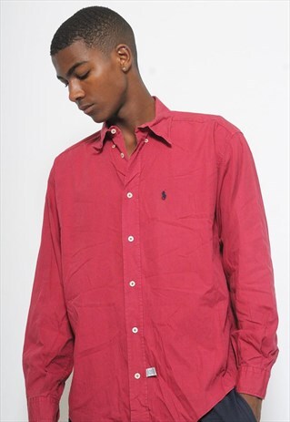 VINTAGE RALPH LAUREN SHIRT RED