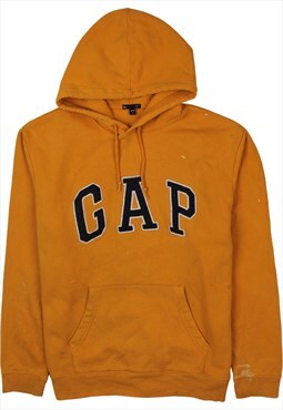 Vintage 90's Gap Hoodie Spellout Pullover Yellow XLarge
