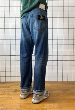 Vintage STONE ISLAND Jeans Denim Pants Wash Blue 