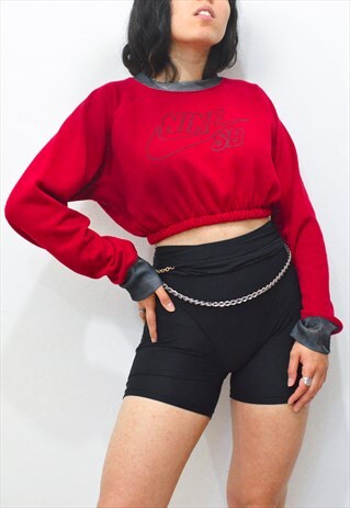 VINTAGE REWORKED NIKE SB CROPPED SWEATSHIRT