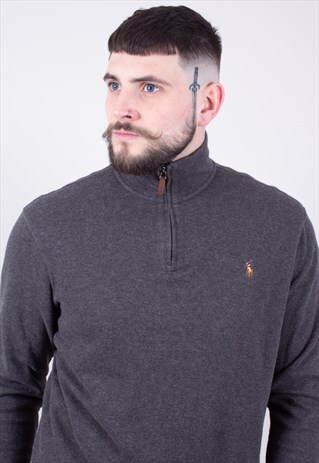 VINTAGE POLO RALPH LAUREN 1/4 ZIP SWEATER