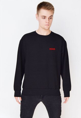 BLACK XOXO (RED) SWEATSHIRT