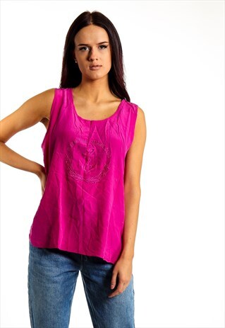 VINTAGE SILK BLOUSE ACBL13