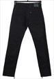 Vintage 90's Levi's Jeans / Pants 511 Slim Fit Denim Black