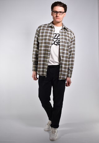 VINTAGE CHECK FLANNEL SHIRT