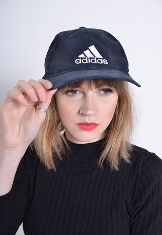 VINTAGE ADIDAS BASEBALL CAP HAT BLUE