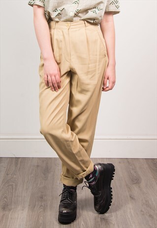 VINTAGE 90'S HIGH WAIST TROUSERS TAPERED